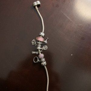 Pandora Bracelet and 7 Charms